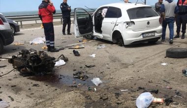 Giresun'da istinat duvarına çarpan otomobildeki 3 kişi yaralandı