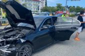 Galatasaraylı futbolcu Barış Alper Yılmaz, Giresun'da trafik kazası geçirdi