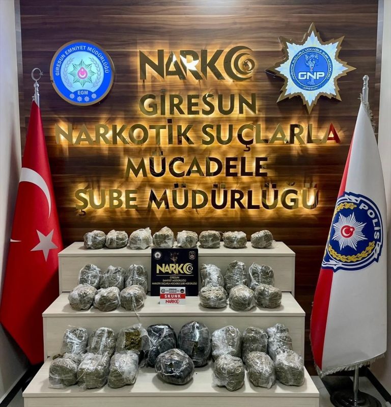 Giresun'daki uyuşturucu operasyonunda 2 kişi tutuklandı