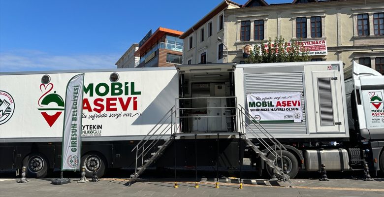 Giresun Belediyesi'nin mobil aşevi aracı hizmete sunuldu