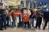 İsrail'in Gazze'deki hastaneye saldırısı Orta ve Doğu Karadeniz'de protesto edildi