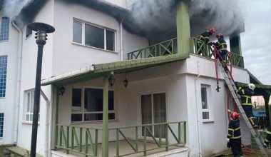 Giresun Üniversitesinin sosyal tesisinde çıkan yangında hasar oluştu