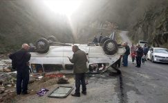 Giresun'da minibüsün devrildiği kazada 4 kişi yaralandı